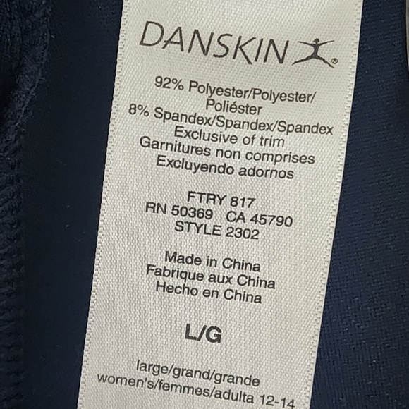 Danskin Navy Blue Straight leg Yoga Athletic Pants - Picture 8 of 9
